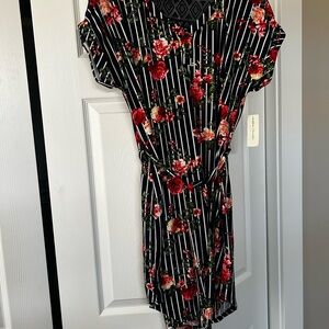 Floral Striped Dress